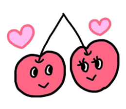 Smiling cherries sticker #3662878