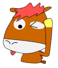 a daily life of walking horse  2nd sticker #3663193