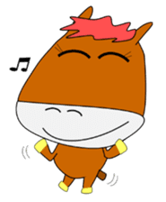 a daily life of walking horse 2nd sticker #3663195