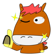 a daily life of walking horse  2nd sticker #3663196