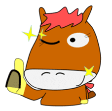 a daily life of walking horse 2nd sticker #3663196