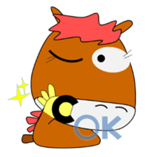 a daily life of walking horse  2nd sticker #3663197