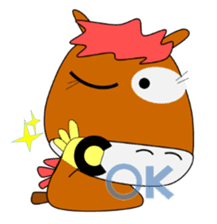 a daily life of walking horse 2nd sticker #3663197