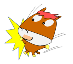 a daily life of walking horse 2nd sticker #3663198