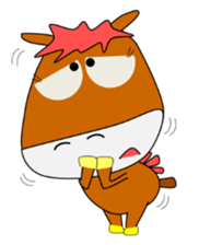 a daily life of walking horse  2nd sticker #3663203