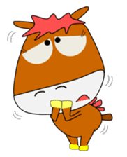 a daily life of walking horse 2nd sticker #3663203