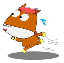 a daily life of walking horse  2nd sticker #3663212