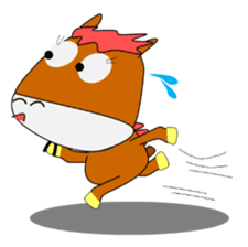 a daily life of walking horse 2nd sticker #3663212