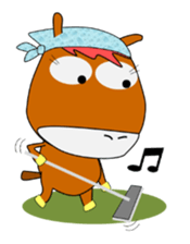 a daily life of walking horse  2nd sticker #3663214