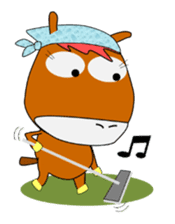a daily life of walking horse 2nd sticker #3663214