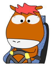 a daily life of walking horse  2nd sticker #3663216