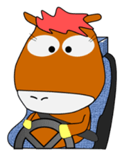 a daily life of walking horse 2nd sticker #3663216