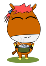 a daily life of walking horse  2nd sticker #3663224