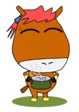 a daily life of walking horse 2nd sticker #3663224