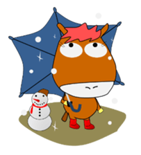 a daily life of walking horse  2nd sticker #3663225