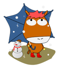 a daily life of walking horse 2nd sticker #3663225