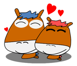 a daily life of walking horse  2nd sticker #3663228