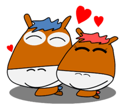 a daily life of walking horse 2nd sticker #3663228