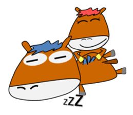 a daily life of walking horse 2nd sticker #3663229