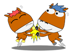 a daily life of walking horse 2nd sticker #3663230