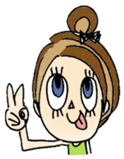 Ribbon girl Sumii 2 sticker #3663831