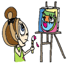 Ribbon girl Sumii 2 sticker #3663861