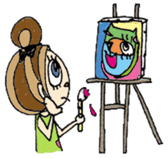 Ribbon girl Sumii 2 sticker #3663861