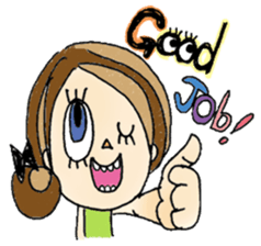 Ribbon girl Sumii 2 sticker #3663869