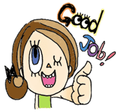 Ribbon girl Sumii 2 sticker #3663869