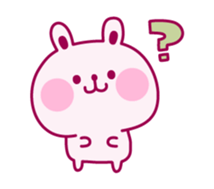 Wine-red rabbit chat sticker #3664299