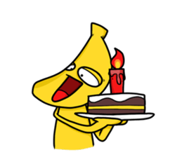 KiMoChi is a banana sticker #3664363