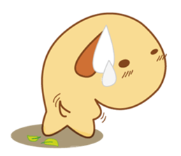 Foon is a sleepy golden retriever sticker #3664473