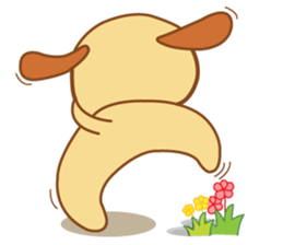 Foon is a sleepy golden retriever sticker #3664478