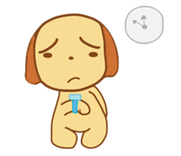 Foon is a sleepy golden retriever sticker #3664479