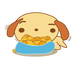 Foon is a sleepy golden retriever sticker #3664482