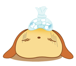 Foon is a sleepy golden retriever sticker #3664483