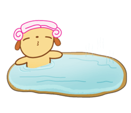 Foon is a sleepy golden retriever sticker #3664484