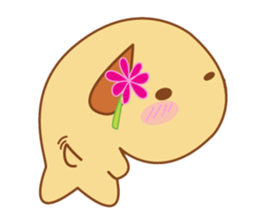 Foon is a sleepy golden retriever sticker #3664492