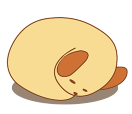 Foon is a sleepy golden retriever sticker #3664493