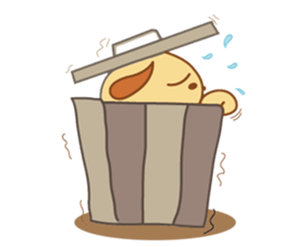 Foon is a sleepy golden retriever sticker #3664495