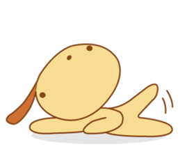Foon is a sleepy golden retriever sticker #3664498