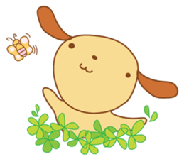 Foon is a sleepy golden retriever sticker #3664503