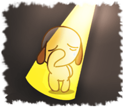 Foon is a sleepy golden retriever sticker #3664508