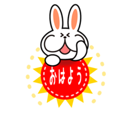 happy rabbit sticker #3664671