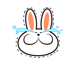 happy rabbit sticker #3664676