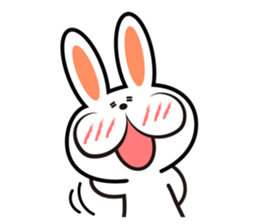 happy rabbit sticker #3664686