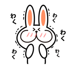 happy rabbit sticker #3664690