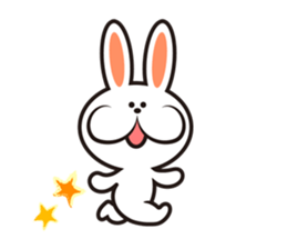 happy rabbit sticker #3664693