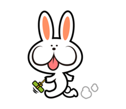 happy rabbit sticker #3664694