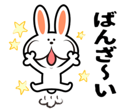 happy rabbit sticker #3664701